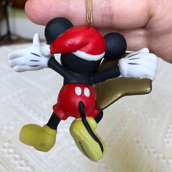 Enesco Disney Mickey Mouse 'Mickey on Star' 1996 Christmas Ornament Collectible - Picture 3 of 8